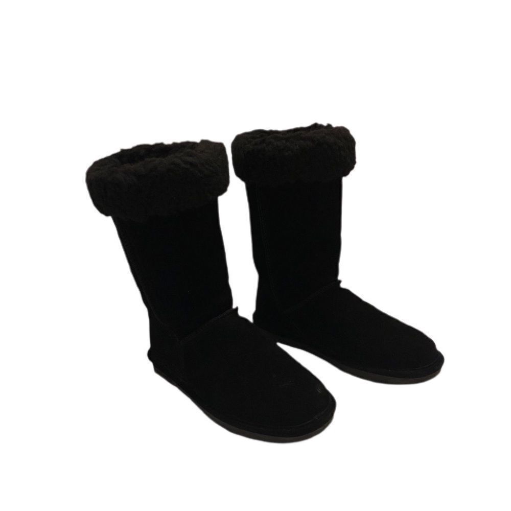 BearPaw Marissa Black Suede Short Boot Sz 8 - Picture 9 of 9
